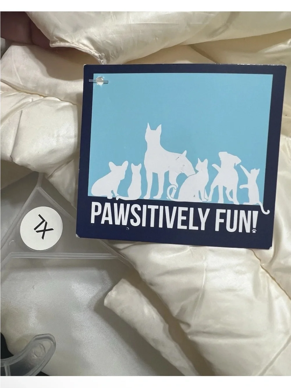 Pawsitively Fun Light Cream Pet Jacket XL Coat Warm & Cozy Sherpa New Tag